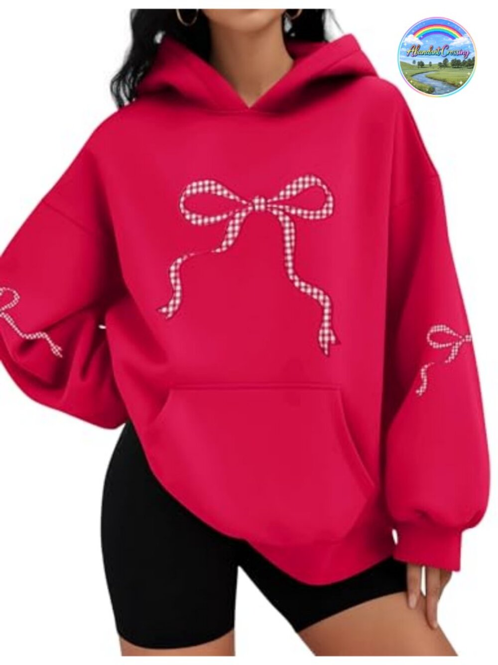 Oversized Fleece Lined Hoodie with Pocket for Women